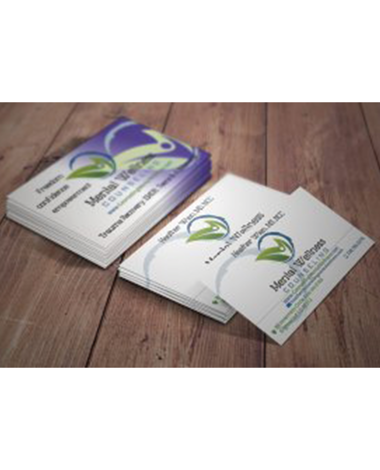 mental wellness counseling business cards