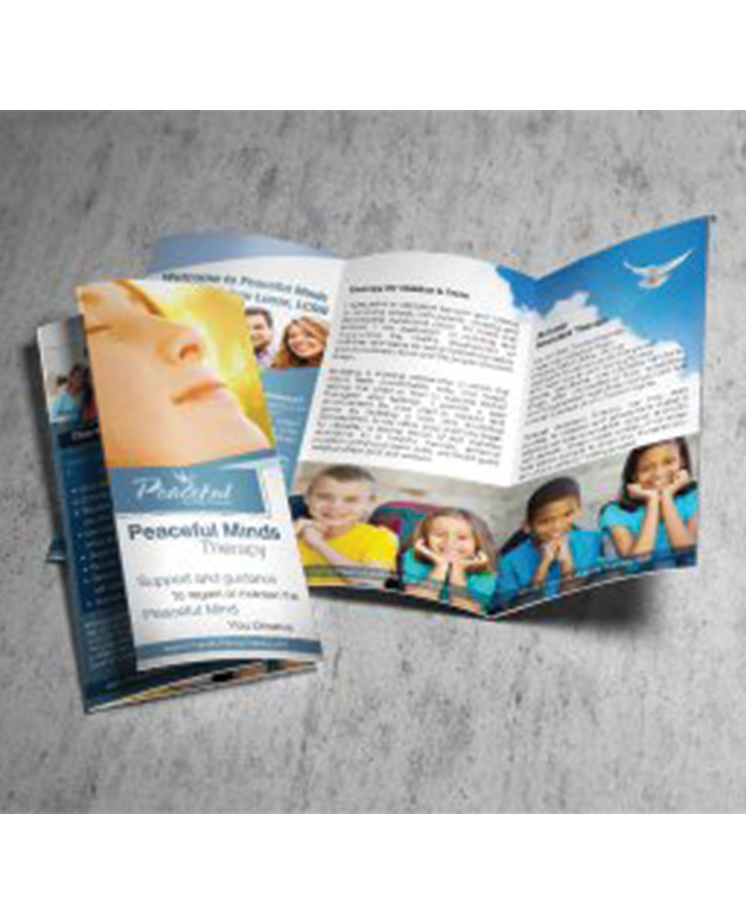 peaceful minds therapy brochures
